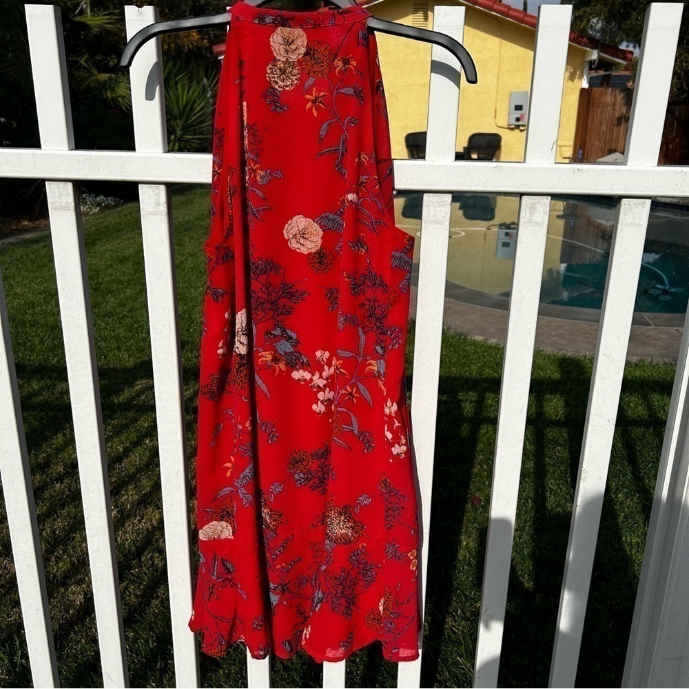 Miss me floral‎ print Flowy mini dress